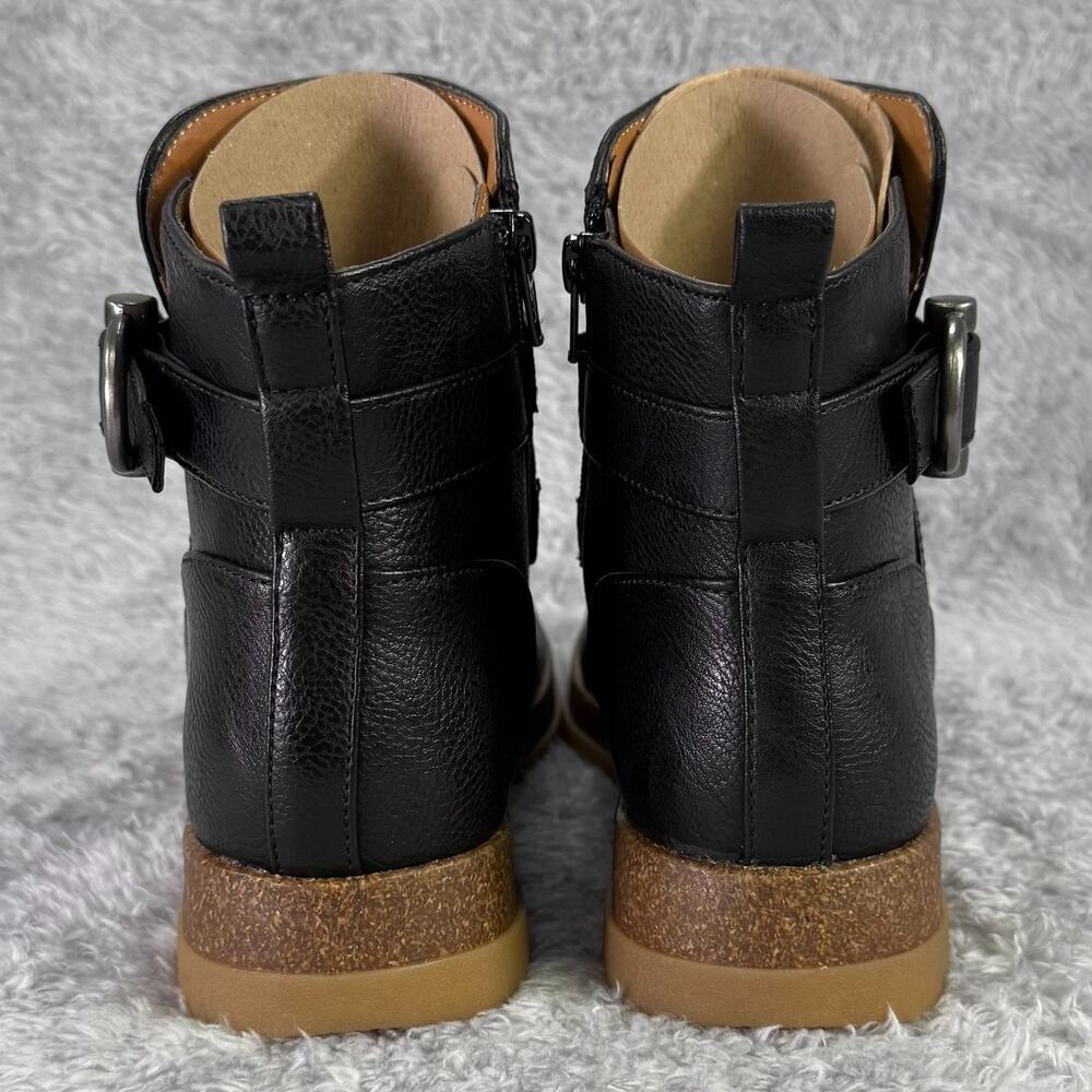 EuroSoft by Sofft Laelia Ankle Boot Women's 8 Black Vegan Leather Strappy Bootie - Picture 3 of 9